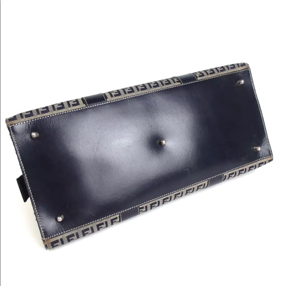 Auth FENDI Zuccino Canvas Handbag - Picture 5 of 7